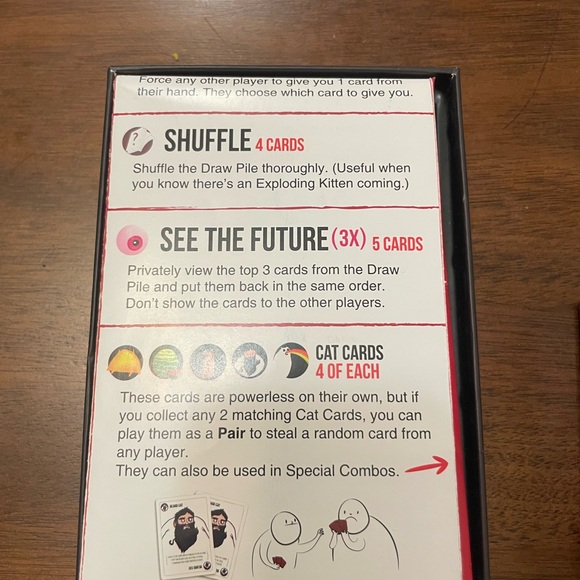 Exploding Kittens Original Edition Card Game - Red - Picture 3 of 6